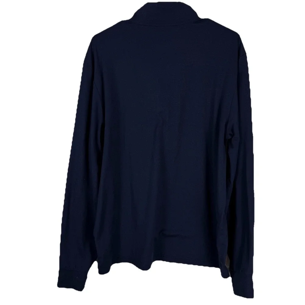 Polo Ralph Lauren Performance Men's Large Navy Blue 1/4 Zip Pullover Golf Casual